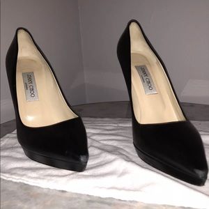 Jimmy Choo 39 black platform pumps
